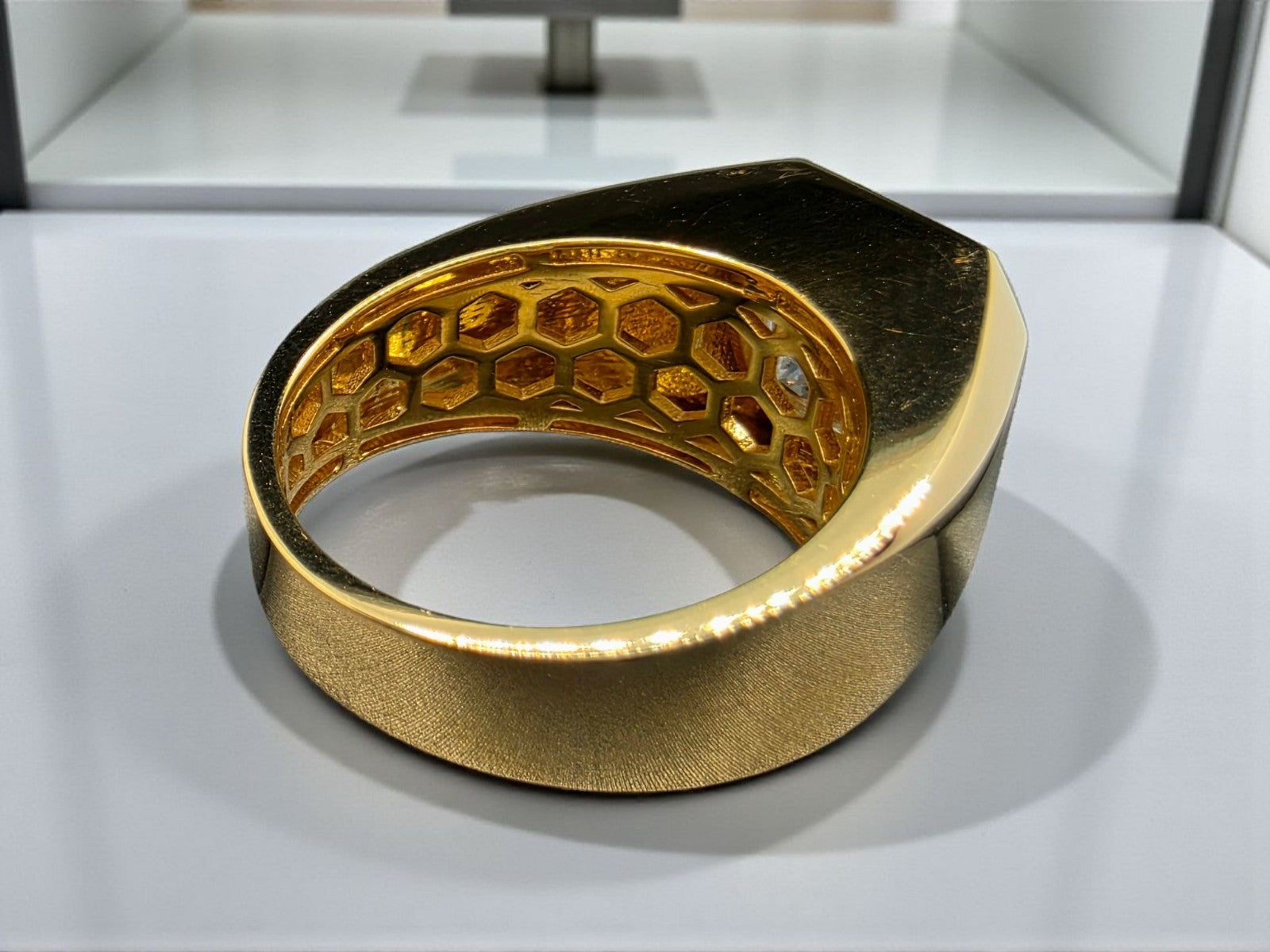 4.00 Ct D VS1 Lab Grown Round Diamond Men's Ring 14k Rose Gold IGI Certified