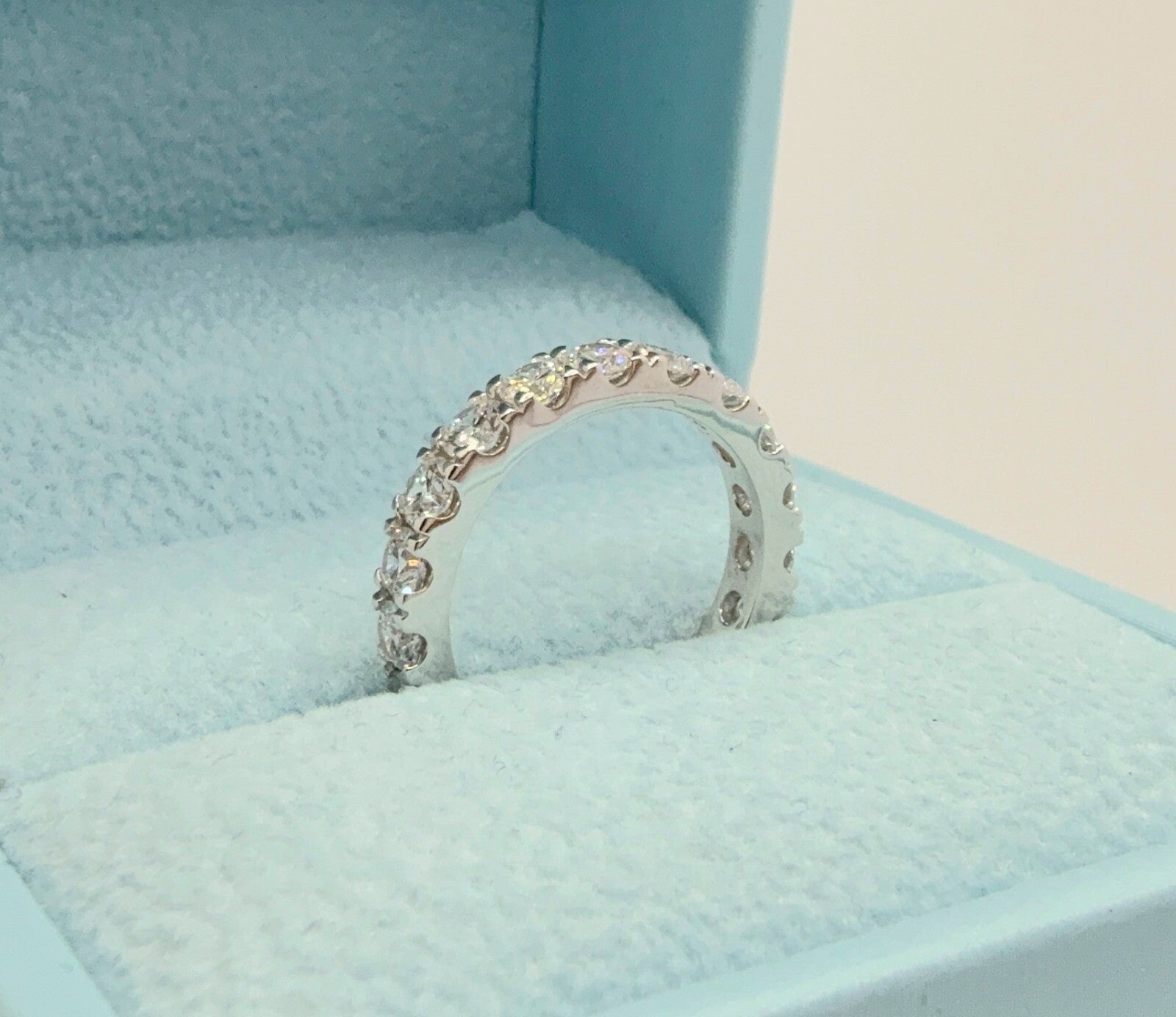 5.50 Ct E VS1 Lab Grown Platinum Diamond Engagement Ring and Band IGI Certified