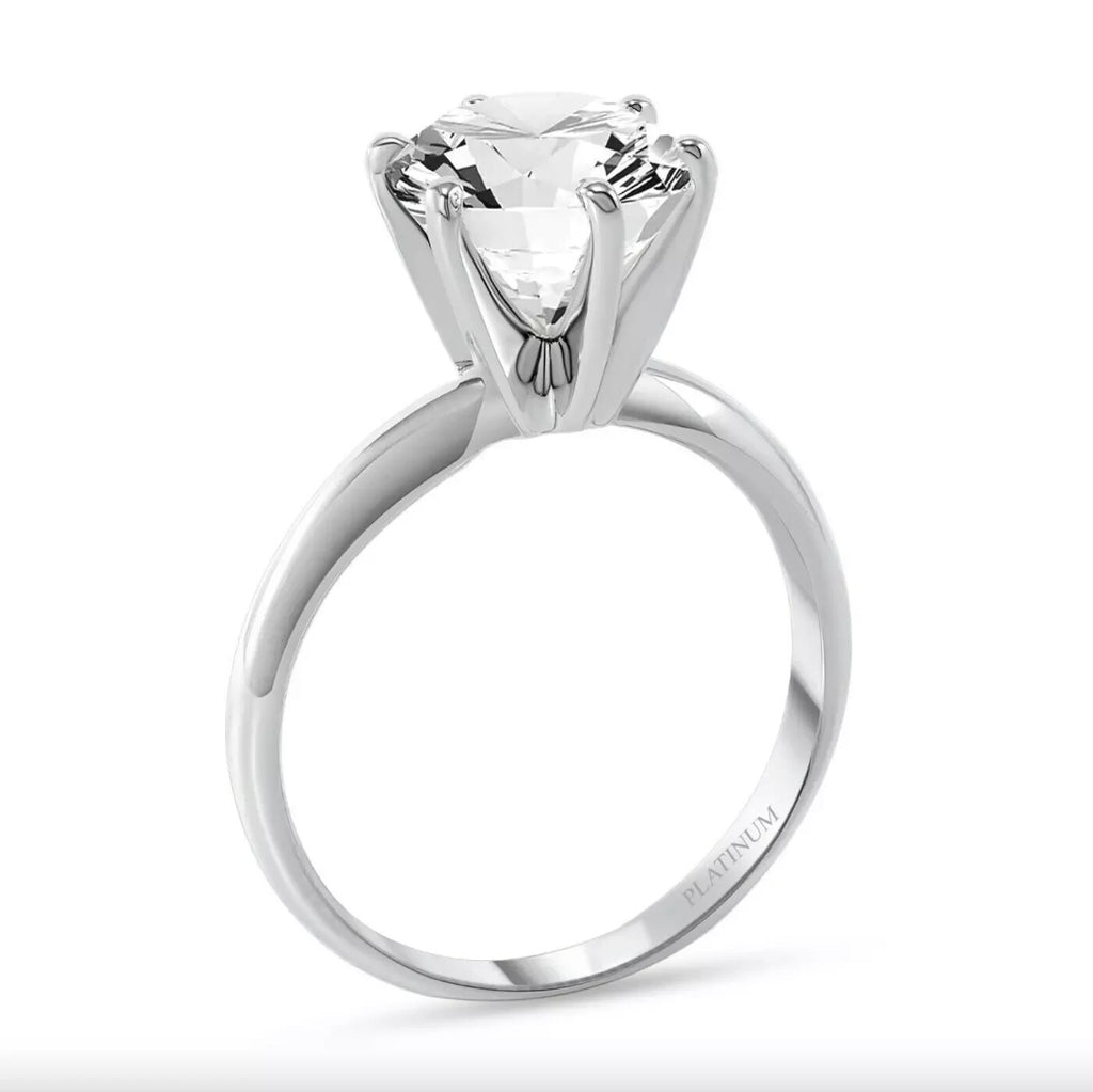2.75 Ct G/VS Round 14K White Gold Diamond Solitaire Engagement Ring Lab Grown