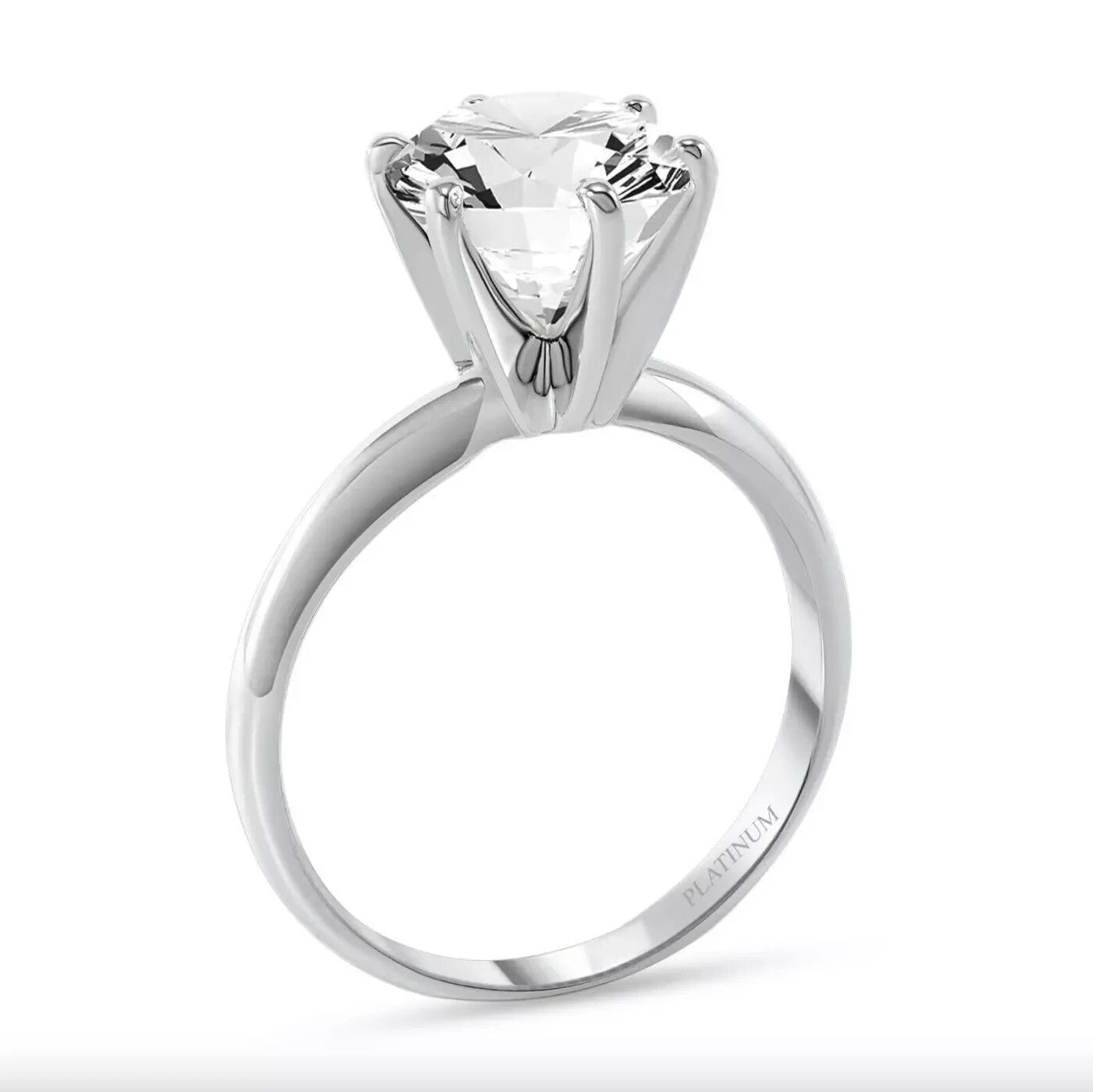 2.75 Ct G/VS Round 14K White Gold Diamond Solitaire Engagement Ring Lab Grown
