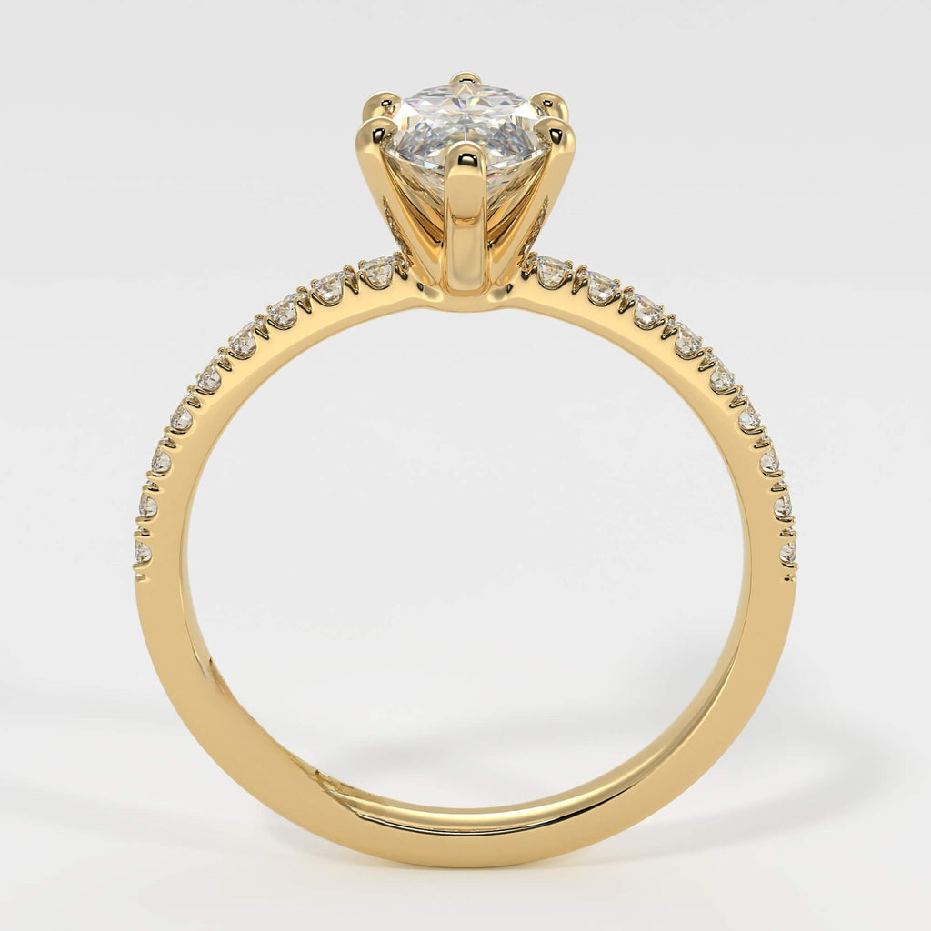2.76 carat Marquise Engagement Ring | IGI F/VS2 Lab Diamond in 14k Yellow Gold
