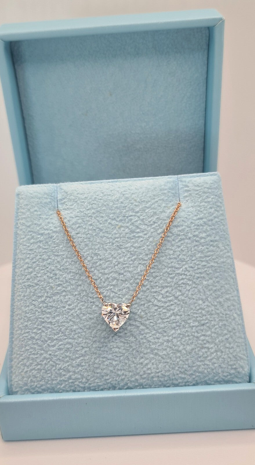 Valentine Gift 2.00 Ct E VVS2 Heart Shape Lab Grown Diamond Pendant 14K Gold
