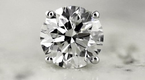 3.00 Ct 14k White Gold F VS Lab Grown Round Diamond Solitaire SINGLE Earring