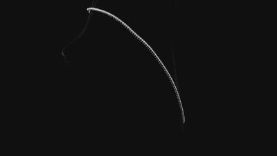 8.00 Ct D-E VS1 Round Lab-Grown Diamond Tennis Necklace, in white gold, 360 spin
