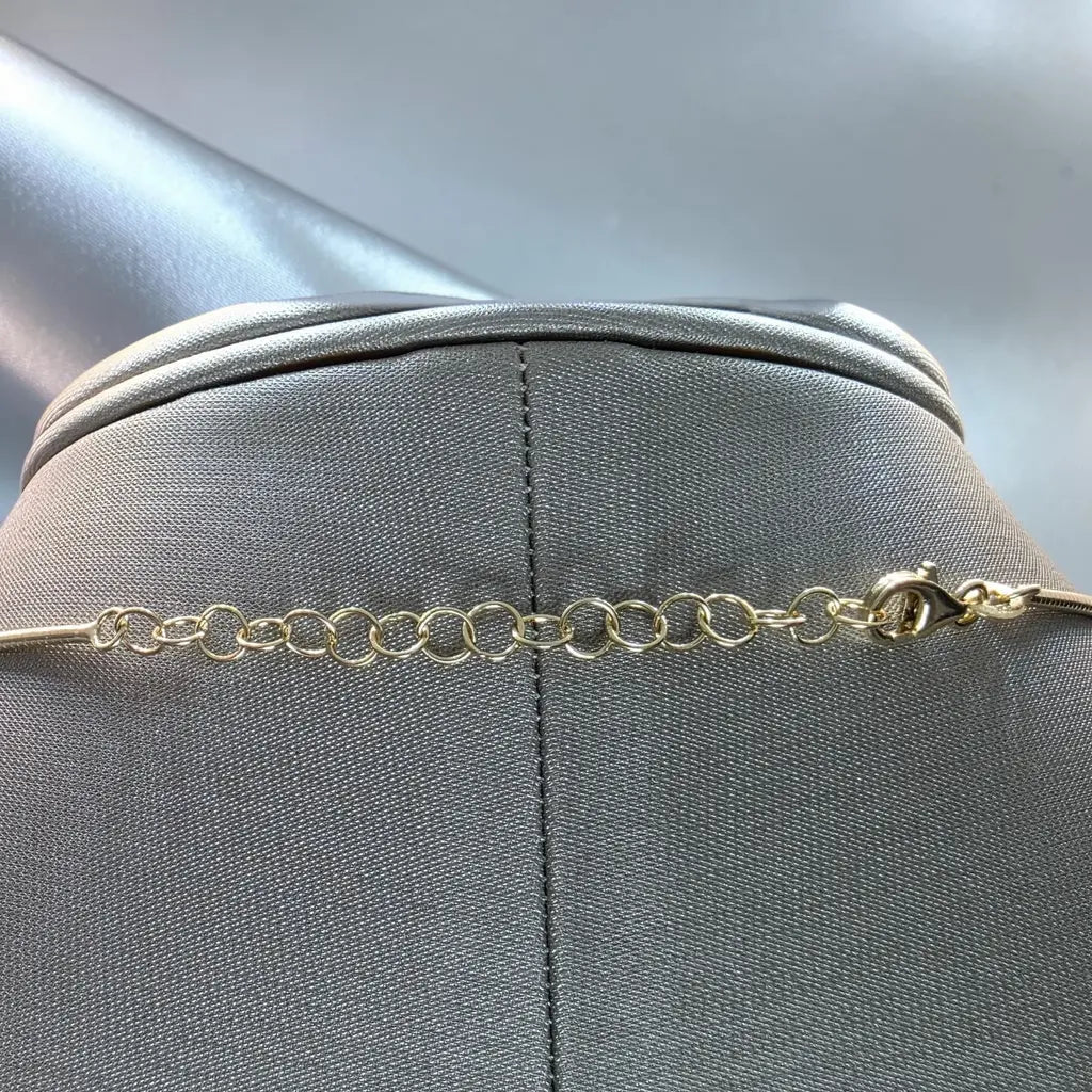 4.00 Ct F VS1 Old Mine Cushion Lab-Grown Diamond Georgian Pendant, in yellow gold, detail shot