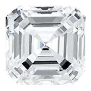 Asscher cut lab-grown diamond