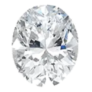 Oval cut lab-grown diamond