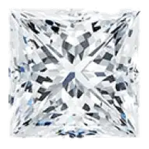 Princess cut lab-grown diamond
