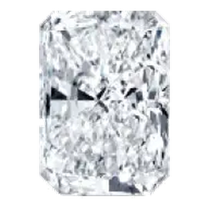 Radiant cut lab-grown diamond