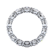 Shared Prong with Airline Setting Round Brilliant Eternity Band