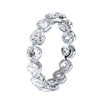 Load image into Gallery viewer, Shared Prong with Airline Setting Round Brilliant Eternity Band
