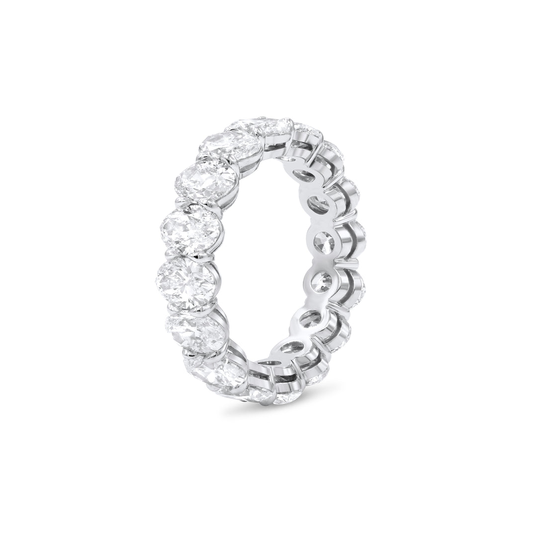 6.48 Carat Oval Diamond Eternity Band