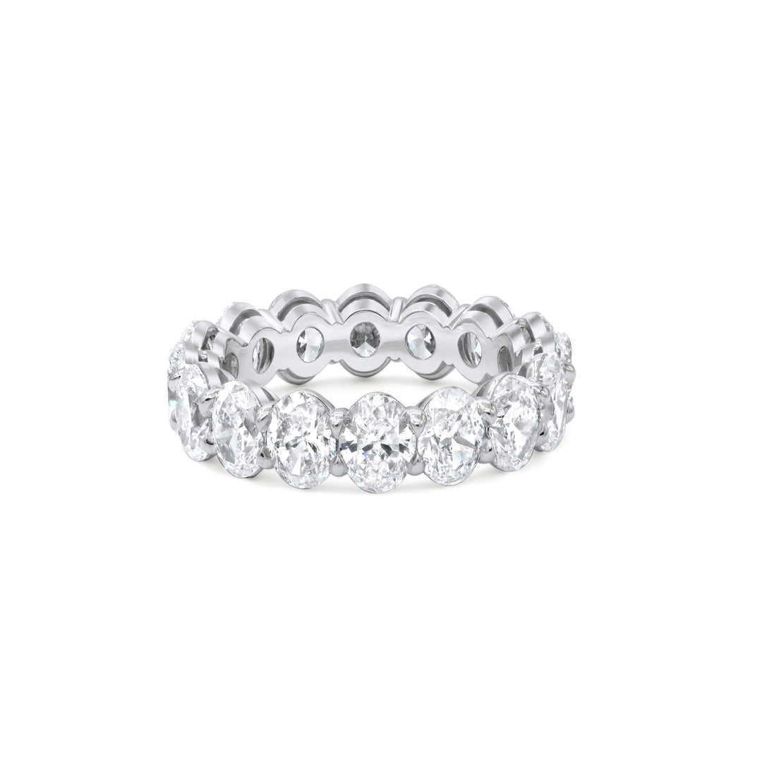 6.48 Carat Oval Diamond Eternity Band