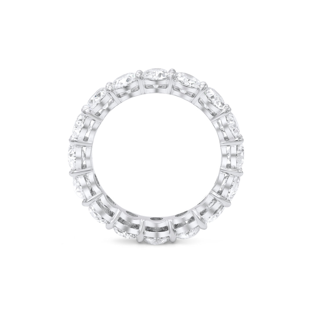 6.48 Carat Oval Diamond Eternity Band