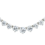 Load image into Gallery viewer, 13.25 Carat Graduating Lab Grown Diamond Tennis Necklace in 18K White Gold
