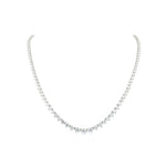 Load image into Gallery viewer, 13.25 Carat Graduating Lab Grown Diamond Tennis Necklace in 18K White Gold
