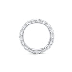 Load image into Gallery viewer, 3.60 Carat Round Diamond Eternity Band Fishtail Setting in Platinum Comfort Fit
