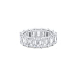 Load image into Gallery viewer, GIA Certified 11.25 Carat Emerald Diamond Eternity Band (D-F Color, IF-VS2 Clarity)
