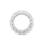 Load image into Gallery viewer, GIA Certified 11.25 Carat Emerald Diamond Eternity Band (D-F Color, IF-VS2 Clarity)
