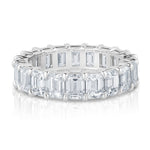 Load image into Gallery viewer, 5.0 Carat Emerald Cut Diamond Eternity Band with Low Base Airline
