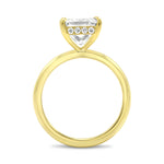 Load image into Gallery viewer, 2.17 Carat Cushion Solitaire Diamond Engagement Ring with Hidden Halo 18k Yellow Gold
