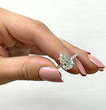 Load image into Gallery viewer, 3.01 Carat Custom Zack &amp; Elle Pear Shape Diamond Engagement Ring
