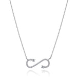 Load image into Gallery viewer, Diamond Infinity Pendant Necklace
