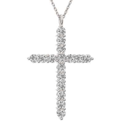 Holy Diamond Cross Pendant Medium Size