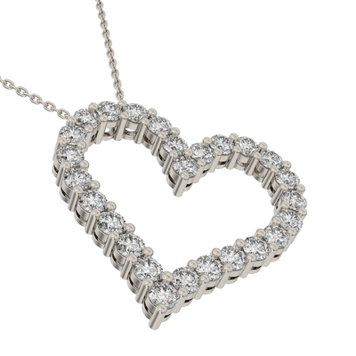 Swinging Heart Diamond Pendant