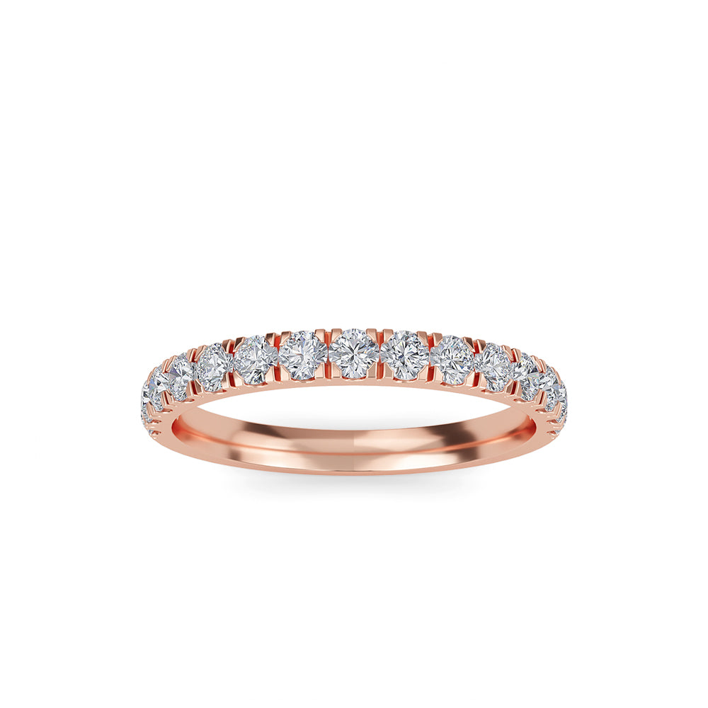 0.50 Carat Round Diamond Wedding Band