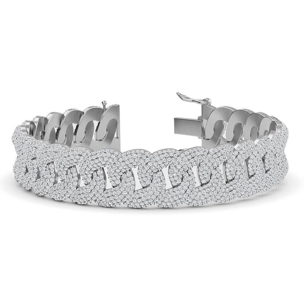 Diamond Cuban Link Chain Bracelet