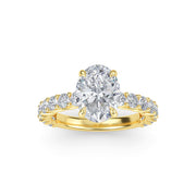 3.16 Carat Oval Diamond Engagement Ring GIA Certified G/SI2