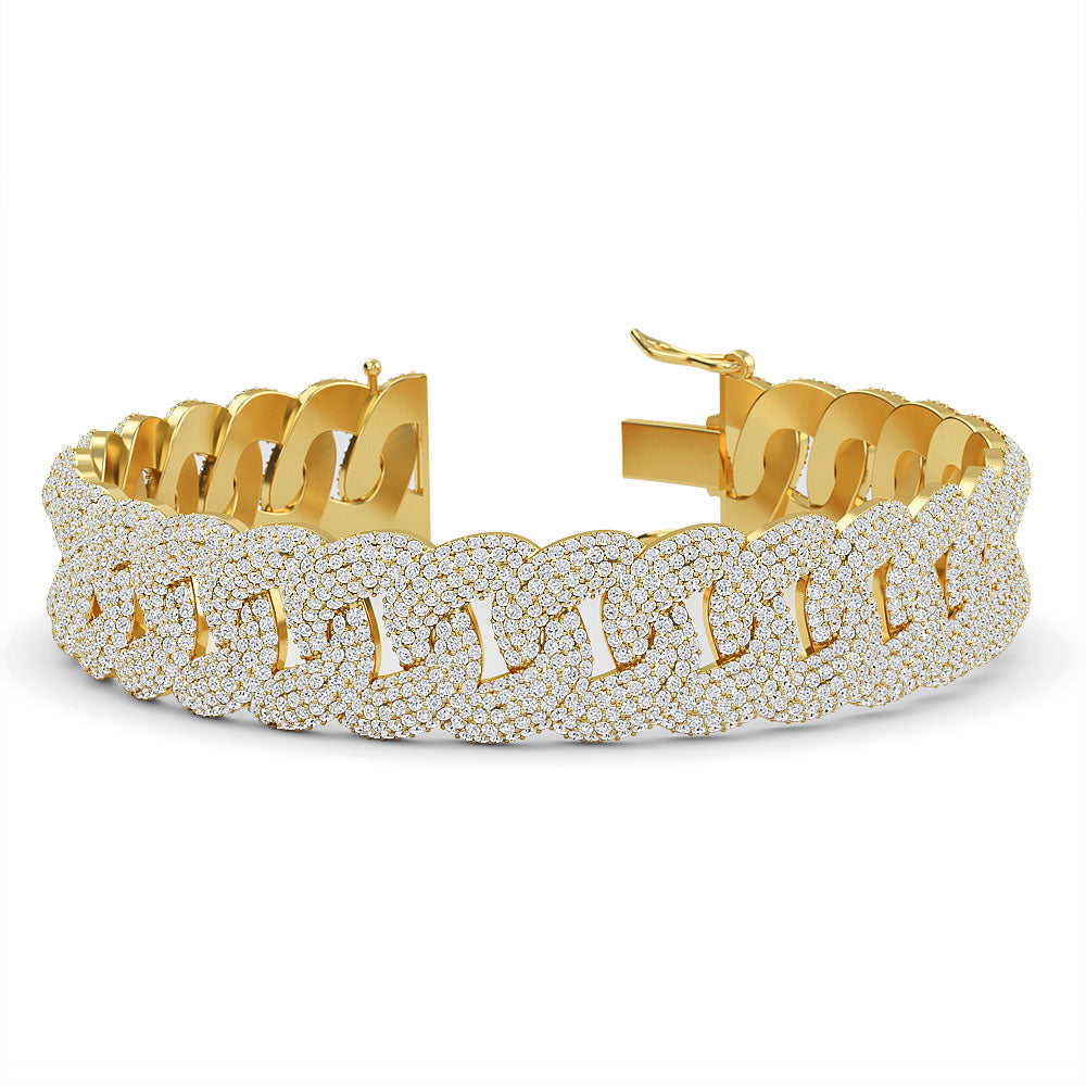 Diamond Cuban Link Chain Bracelet