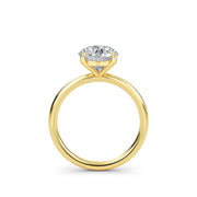 2 Carat Whisper Thin Round Diamond Engagement H color SI1 clarity