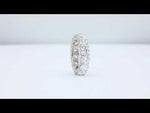 Load and play video in Gallery viewer, 8.18 Carat Round Lab Grown Diamond Eternity Band with Trellis Micropave Side Gallery
