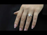 Load and play video in Gallery viewer, 2.26 Carat Pear Shape Custom Diamond Engagement Ring in Platinum
