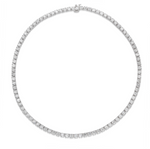 Load image into Gallery viewer, 18.40 Carat Round Diamond 16 Inch Tennis Necklace
